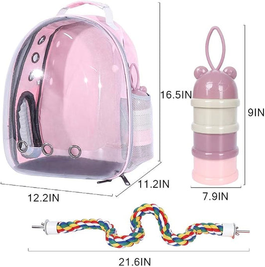 Pink Bird Backpack Carrier - Image 2