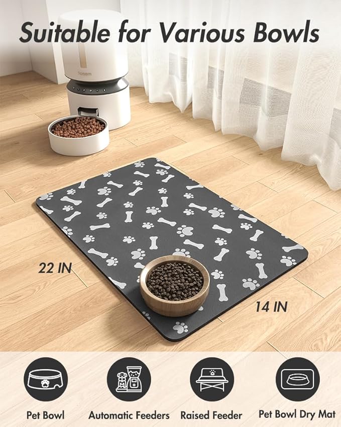 MontVoo Dog Food Mat-Pet Feeding Mat - Image 8