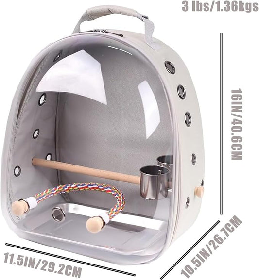 Bird Traval Carrier Cage, Vet Transport Book Bag - Image 2