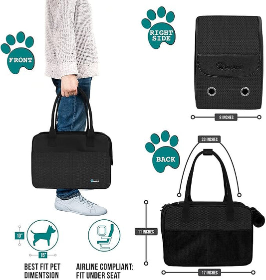 PetAmi Dog Purse Carrier for Small Dogs, Airline Approved Soft Sided Pet Carrier - Image 2