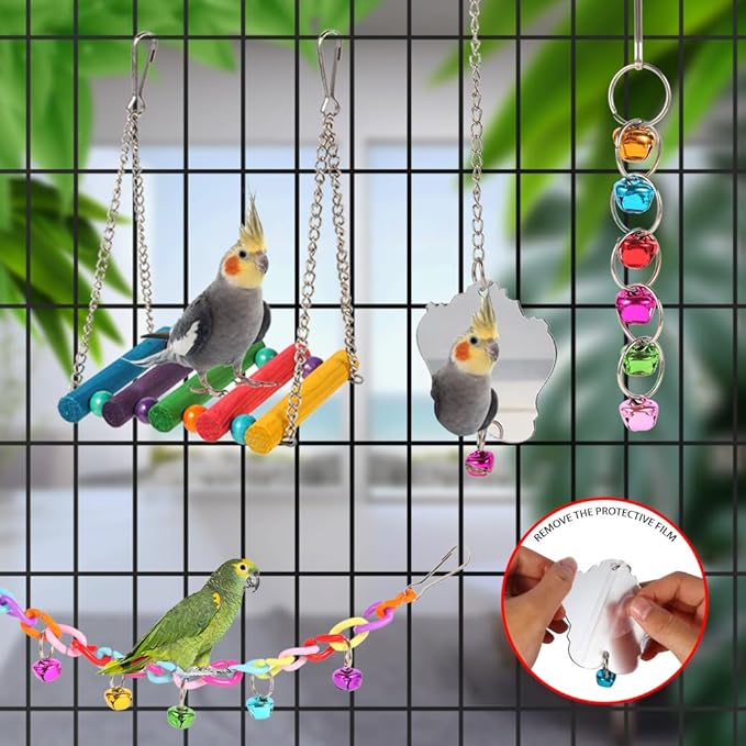 Bird Toys for Parakeets, Cockatiels, Love Birds, Budgerigar - Image 6
