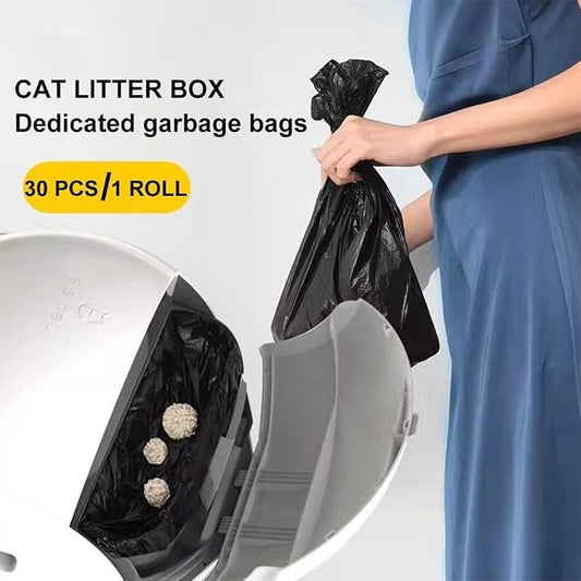 ELS PET 2 Packs Replaced Waste Bags, Portable Cat Litter Waste Receptacles Bags - Image 2