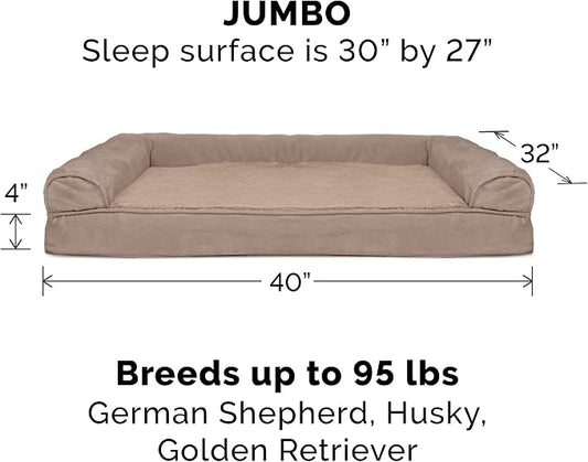 Furhaven Orthopedic Dog Bed for Large Dogs w/ Removable Bolsters & Washable - Image 2