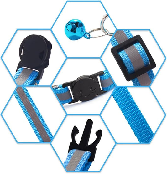 6 Pack Reflective Cat Collar - Image 2