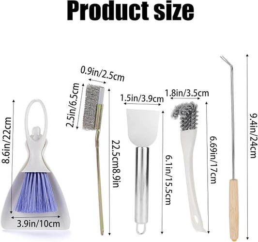 5Pcs Bird Cage Cleaner Set, Stainless Steel Poop Remover & Scraper Tool - Image 2