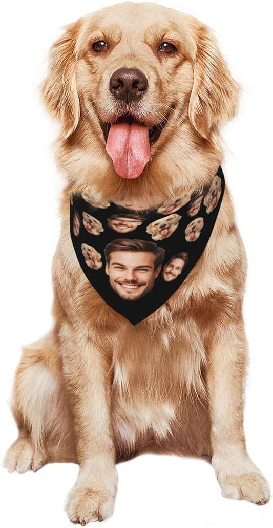 Custom Dog Bandana for Cat Dog Pet Add Your Design Personalized Neckwear - Image 2