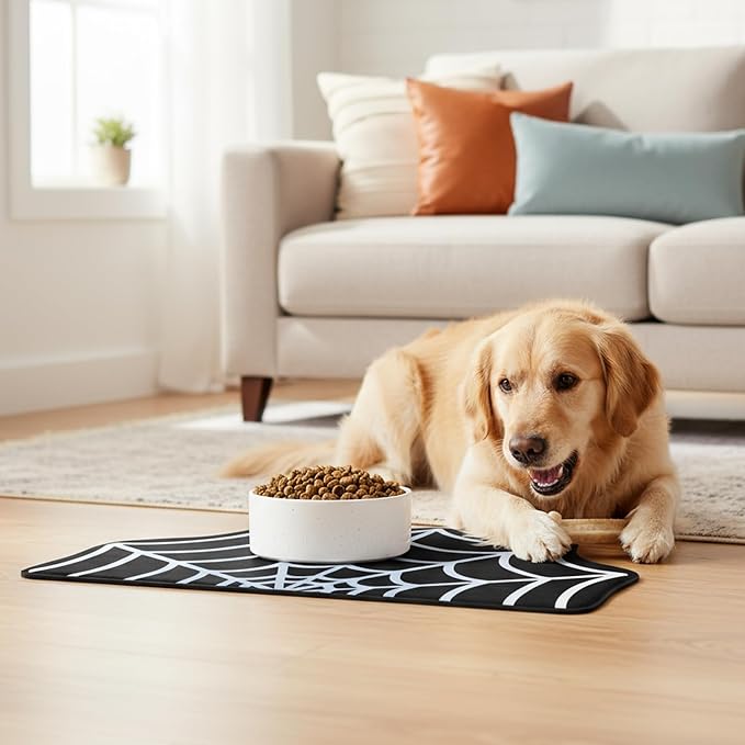 Pet Mat for Food and Water, Absorbent Non-Slip Quick Dry Dog Food Mat for Dog - Image 7