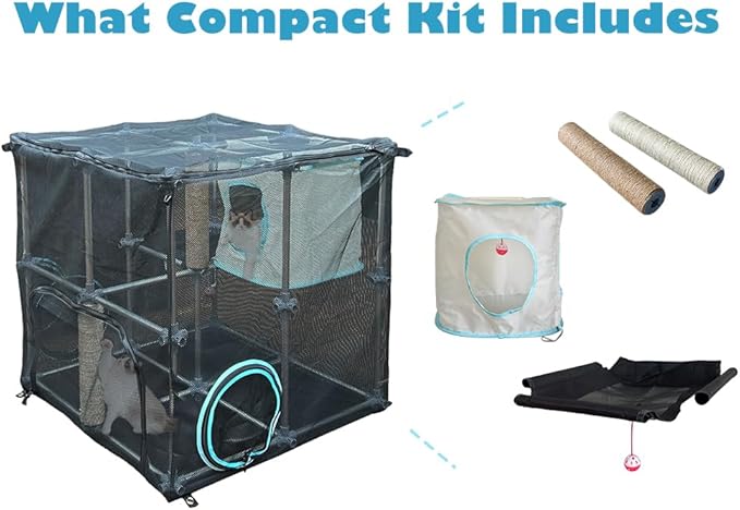 INTURN Catio Outdoor Cat Enclosure, Compact Kit - Image 7