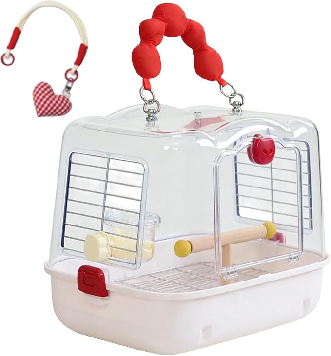 Bird Travel Carrier, Transparent Bird Carry Bag, Lightweight Sturdy Travel Tote - Image 8