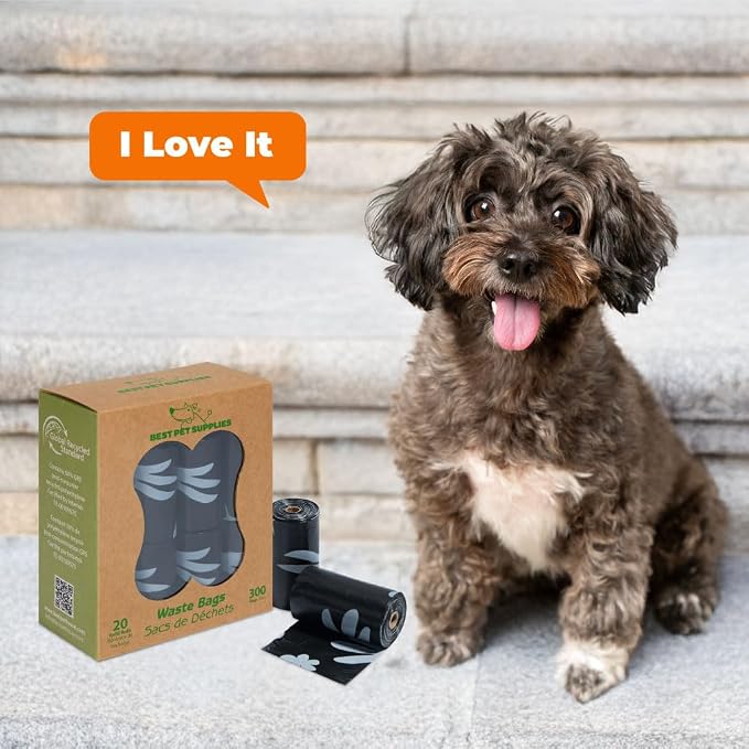 Best Pet Supplies Poop Bags for Dogs, 50% Post-Consumer Recycled Content dog - Image 8