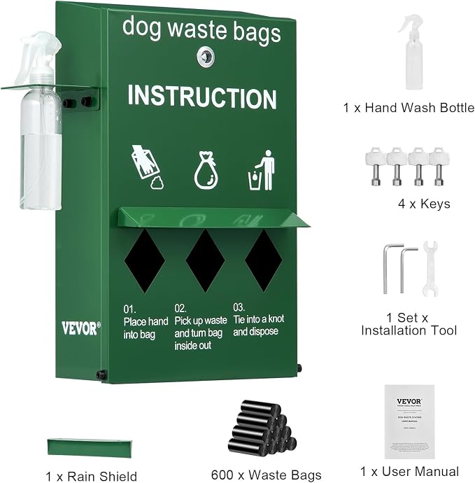 VEVOR Dog Poop Bag Dispenser - Image 9