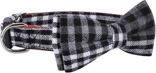 Faleela Soft &Comfy Bowtie Dog Collar, Detachable and Adjustable Bow Tie Collar - Image 2