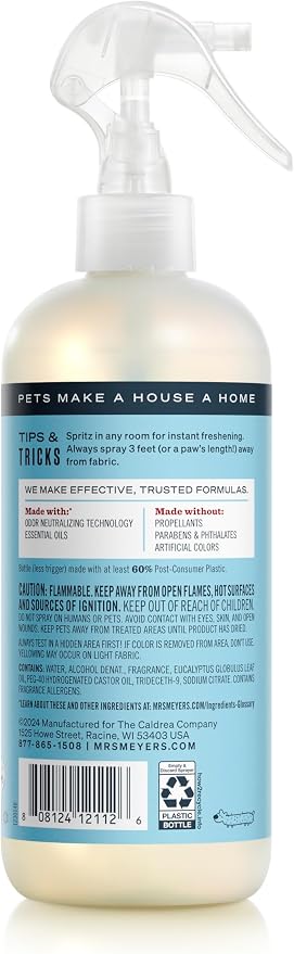 MRS. MEYER'S CLEAN DAY Pet Odor Neutralizer, Coconut Leaf Scent - Image 2