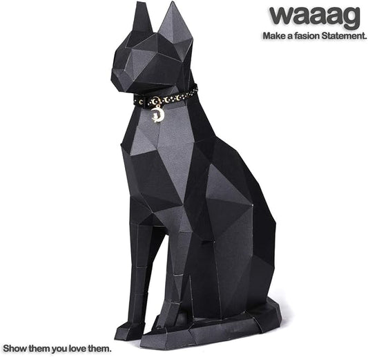 waaag Gold Moons and Stars Safety Breakaway Cat Collar, Glow in The Dark - Image 2