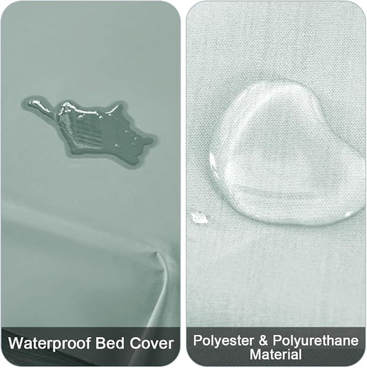 DUJUIKE Waterproof Bed Cover for Dog and Cats, Pet Hair Resistant Bed Sheet - Image 2