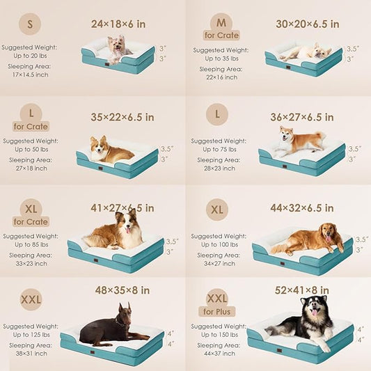 EHEYCIGA Orthopedic Dog Bed for Small Dogs, Waterproof Memory Foam Small Dog - Image 2