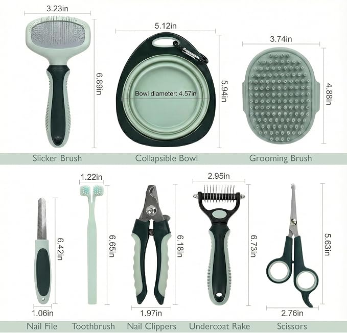 HamInWay 8-in-1 Pet Grooming Kit - Image 9