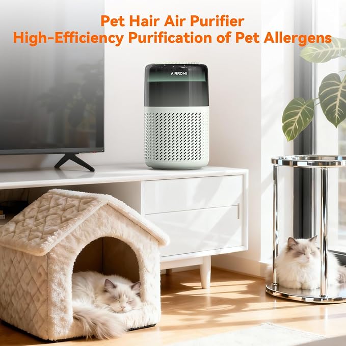 AIRROMI HEPA Air Purifier for Bedroom&Home, Pet Air Purifier for Home Pets - Image 9