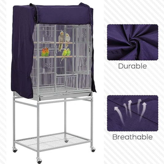 QBLEEV Birdcage Covers, Breathable Parrot Cage Cover Shade, Universal Blackout - Image 2