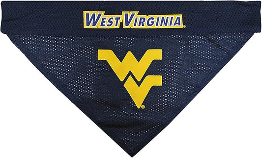 Pets First Collegiate Pet Accessories, Reversible Bandana, West Virginia - Image 2