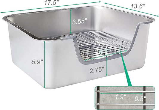 Stainless Steel Sifting Litter Box - Image 2