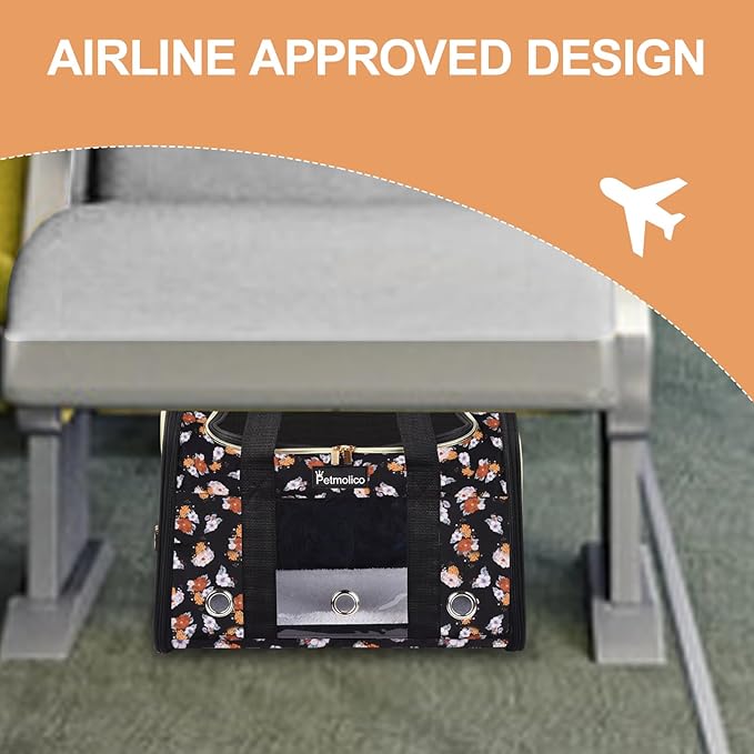 Petmolico Cat Carrier Dog Carrier, Airline Approved Soft Pet Travel Carrier - Image 7