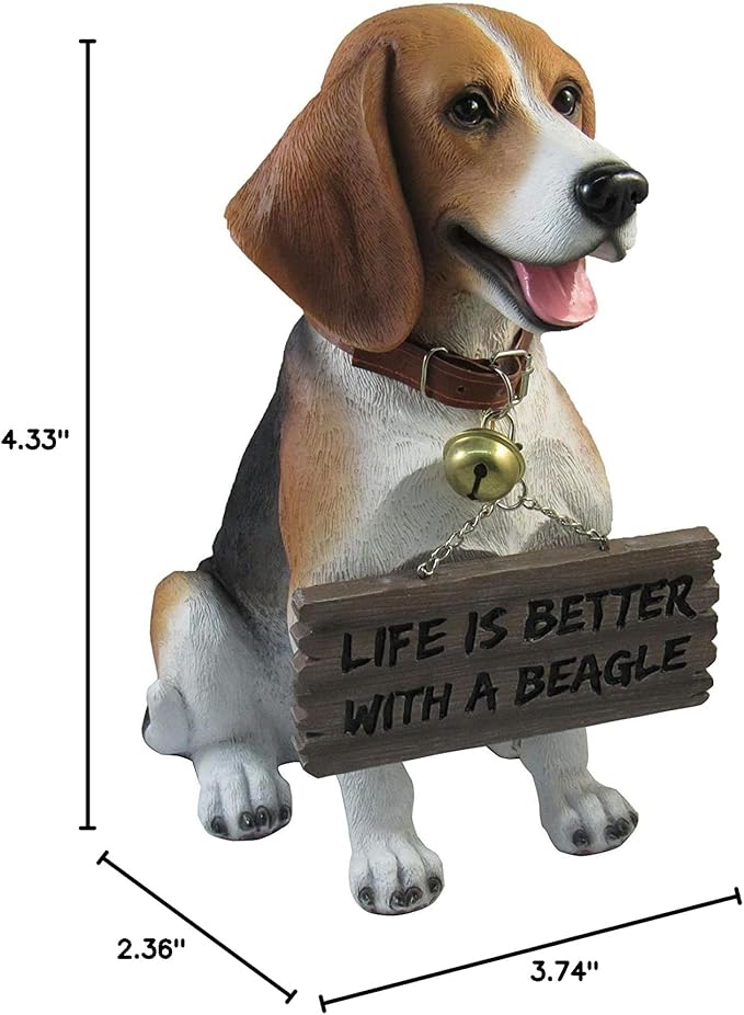 DWK Front Porch Dog Outdoor Welcome Sign Decorative Statue | Cute Dog Welcome - Image 6
