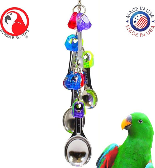 Bonka Bird Toys 1969 Spoon Delight Medium Large Parrot Bird Toy African Grey - Image 2