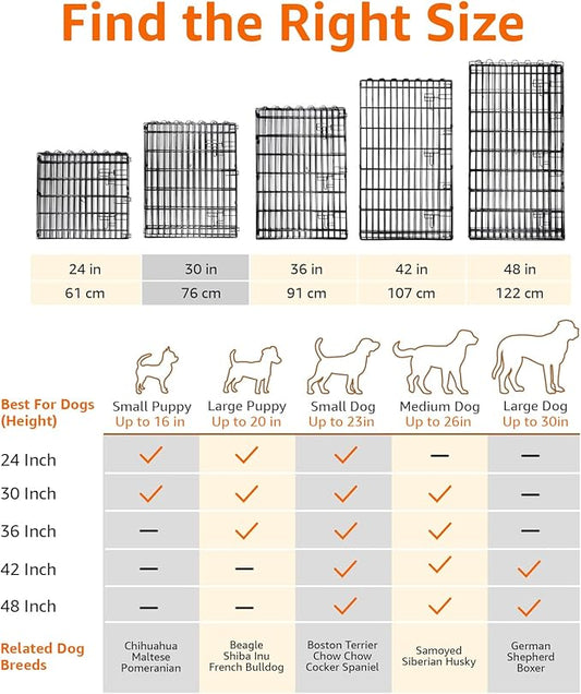 Amazon Basics Portable Foldable Octagonal Metal Exercise Dog Playpen, - Image 2