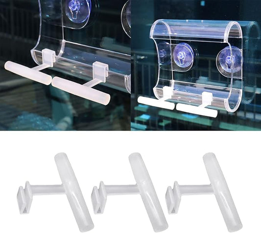 Bird Stand 6 Pieces Perches Clip to Window Feeders Training Tool Toy - Image 2
