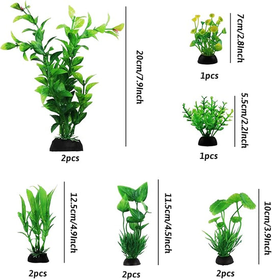 PietyPet Fish Tank Accessories Green Plants, Aquarium Decor Plastic Plants - Image 2