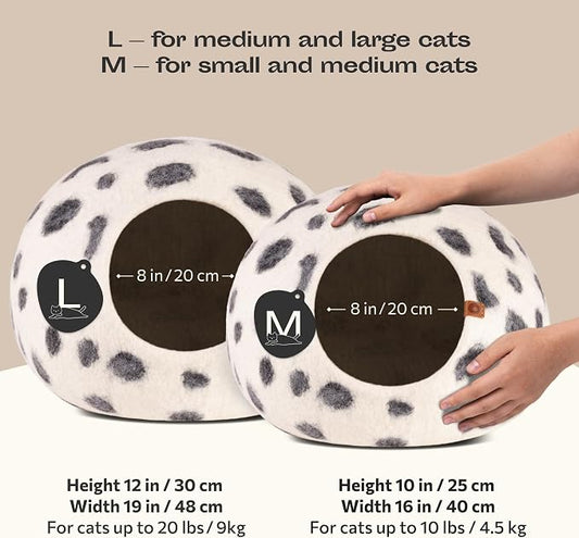 MEOWFIA Cat Cave – Premium Felt Cat Bed - Image 2