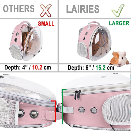Portable Small Animal Backpack Travel Breathable Pet Carrier Bag Cages - Image 2