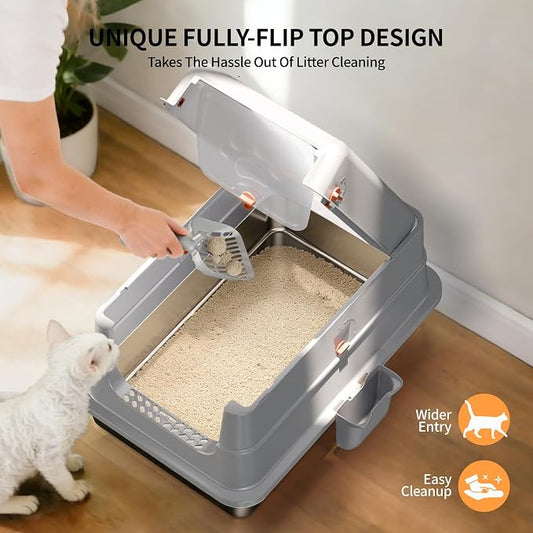 Stainless Steel Cat Litter Box - Image 2