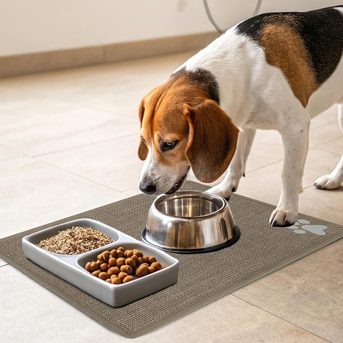 PUPTECK Dog Food Mat, Absorbent Pet Cat Feeding Mat - Image 7
