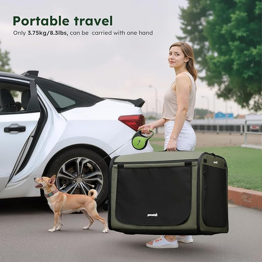 Large Dog Car Carrier Light Weight, 27×20.5×20.5ins Dog Carrier - Image 2