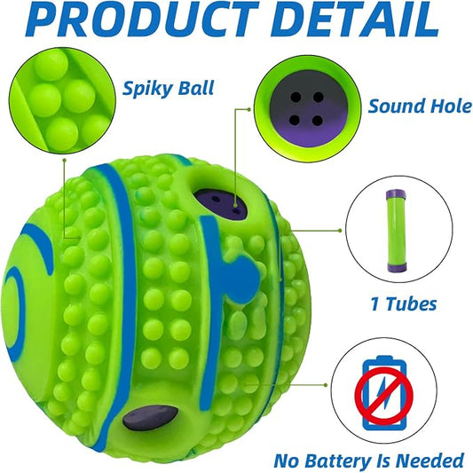Spiky Interactive Dog Toys Ball, Shaking - Image 2