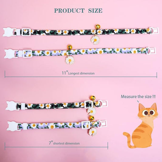 2 Pack Cotton Breakaway Cat Collars - Image 2