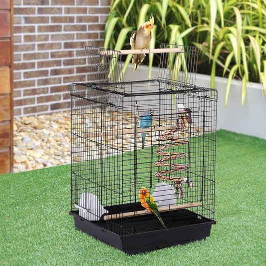 Yaheetech Open Play Top Travel Bird Cage - Image 2