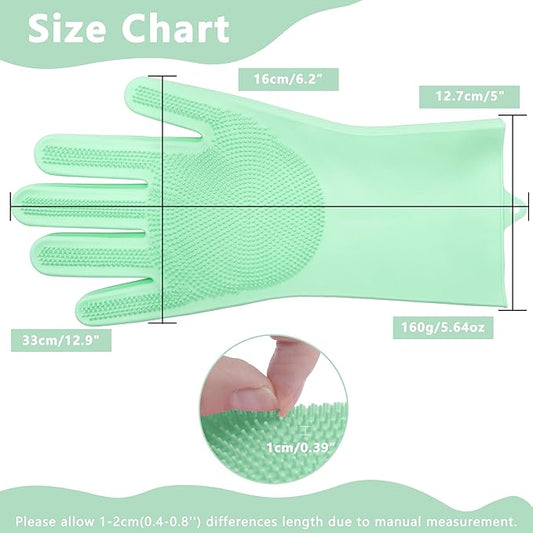 Pet Grooming Gloves—Heat Resistant Dog Washing Gloves - Image 2