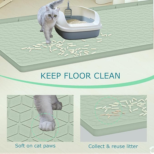 Cat Litter Mat, Silicone Large Cat Mat - Image 2
