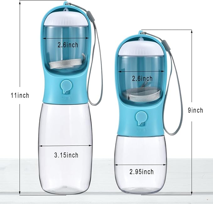 Dog Water Bottle with Food Container, Travel Puppy Water Bowl, Portable Pet - Image 6