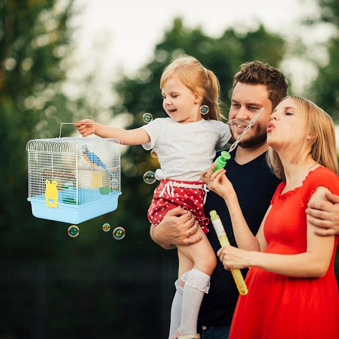 Small Bird Cage, Lightweight for Parakeets, Hanging for Parrot, Travel for - Image 7