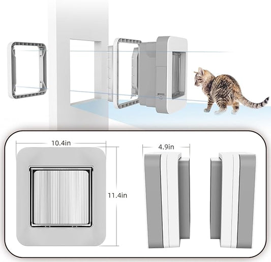 Smart Cat Door with Face Recognition – No Collar Needed, Keyless Entry - Image 2