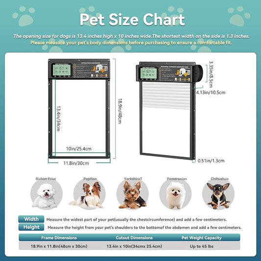 Large Size Automatic Dog Door Cat Door Solar - Image 2
