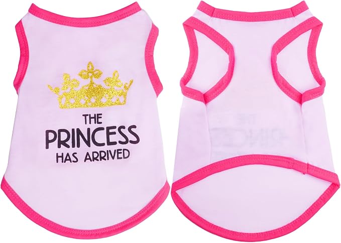 4 Pack Dog Shirts Summer Printed Puppy Clothes Cute Sleeveless Pet T Shirts Dog - Image 7