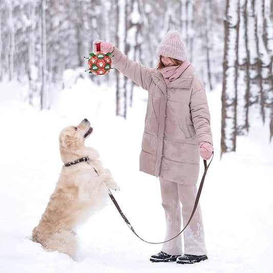 QDAN Christmas Dog Toys: Soccer Ball - Image 2