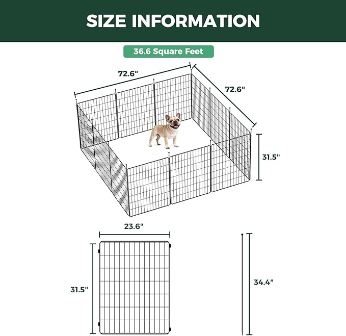 FXW MiniPaws Unleashed Dog Playpen, Expandable & Portable Design - Image 6