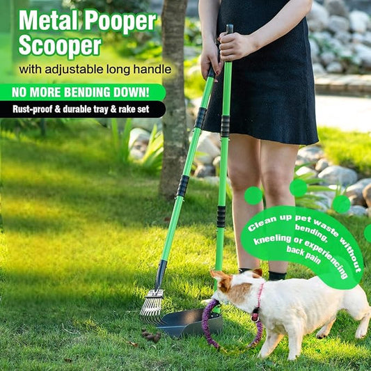 MXF Dog Pooer Scooper Set, 2 in 1 Pet Poop Scooper - Image 2