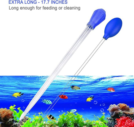 17.7inch Aquarium Siphon/Fish Feeder/Tank Cleaner/Coral Feeding Tube/Water - Image 2